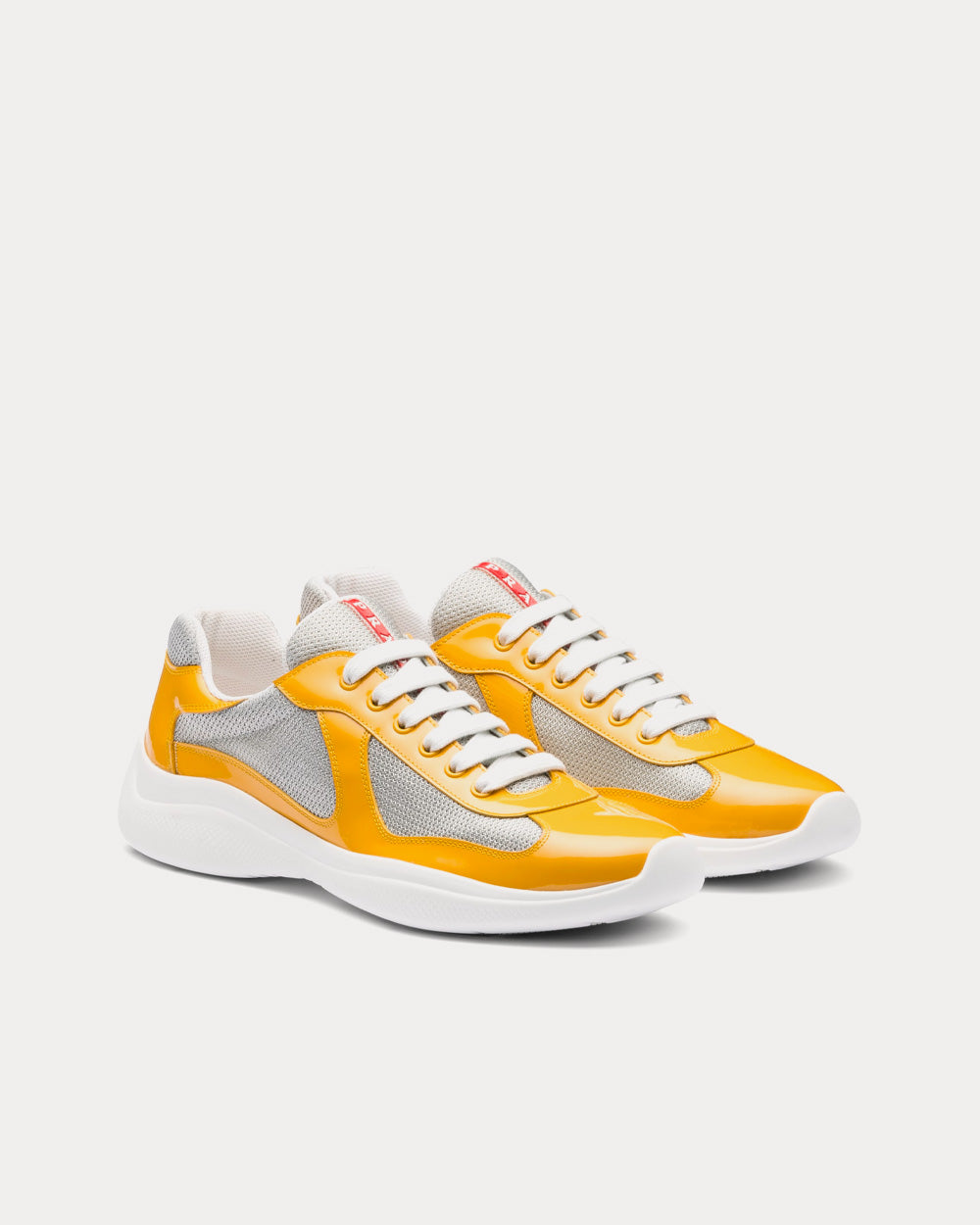 Prada America’s Cup Gold / Silver Low Top Sneakers - 3