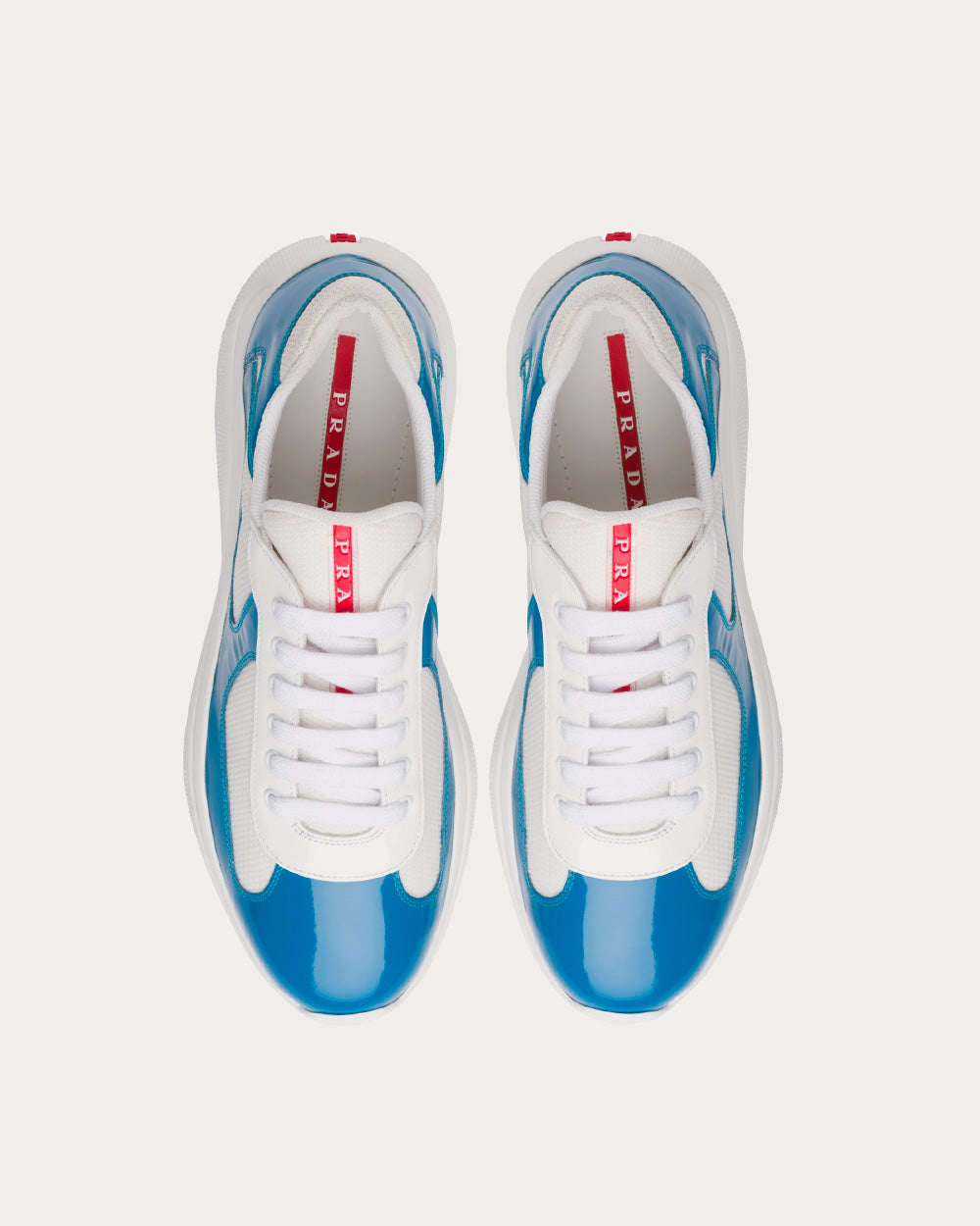 Prada America’s Cup Light Blue / White Low Top Sneakers - 2