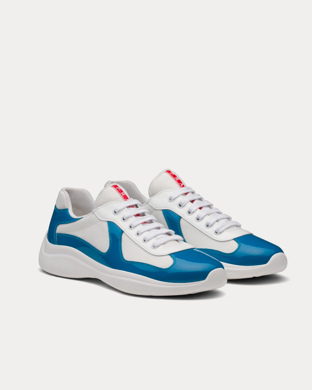 Prada America’s Cup Light Blue / White Low Top Sneakers - 3