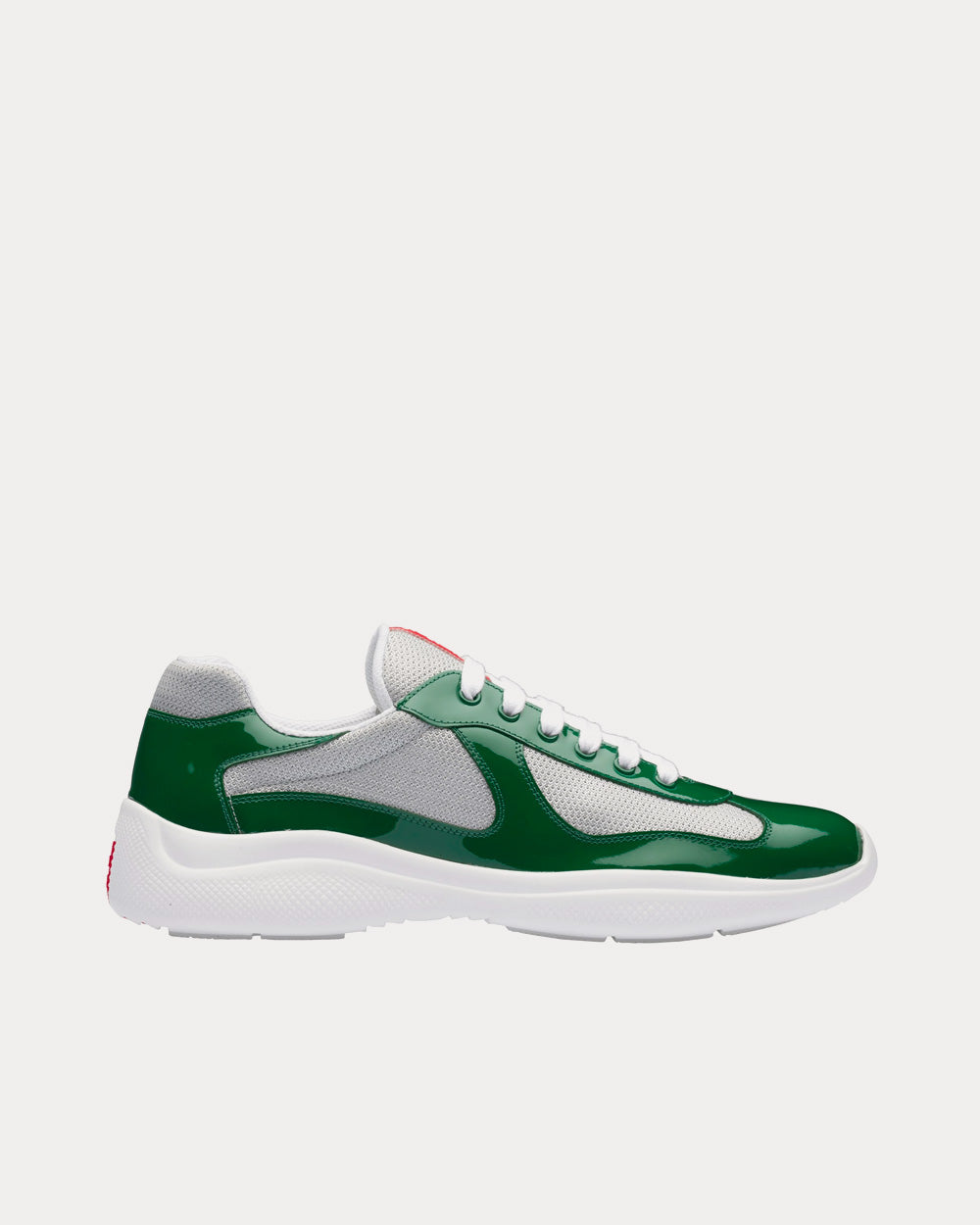 Prada America’s Cup Mango / Silver Low Top Sneakers - 1