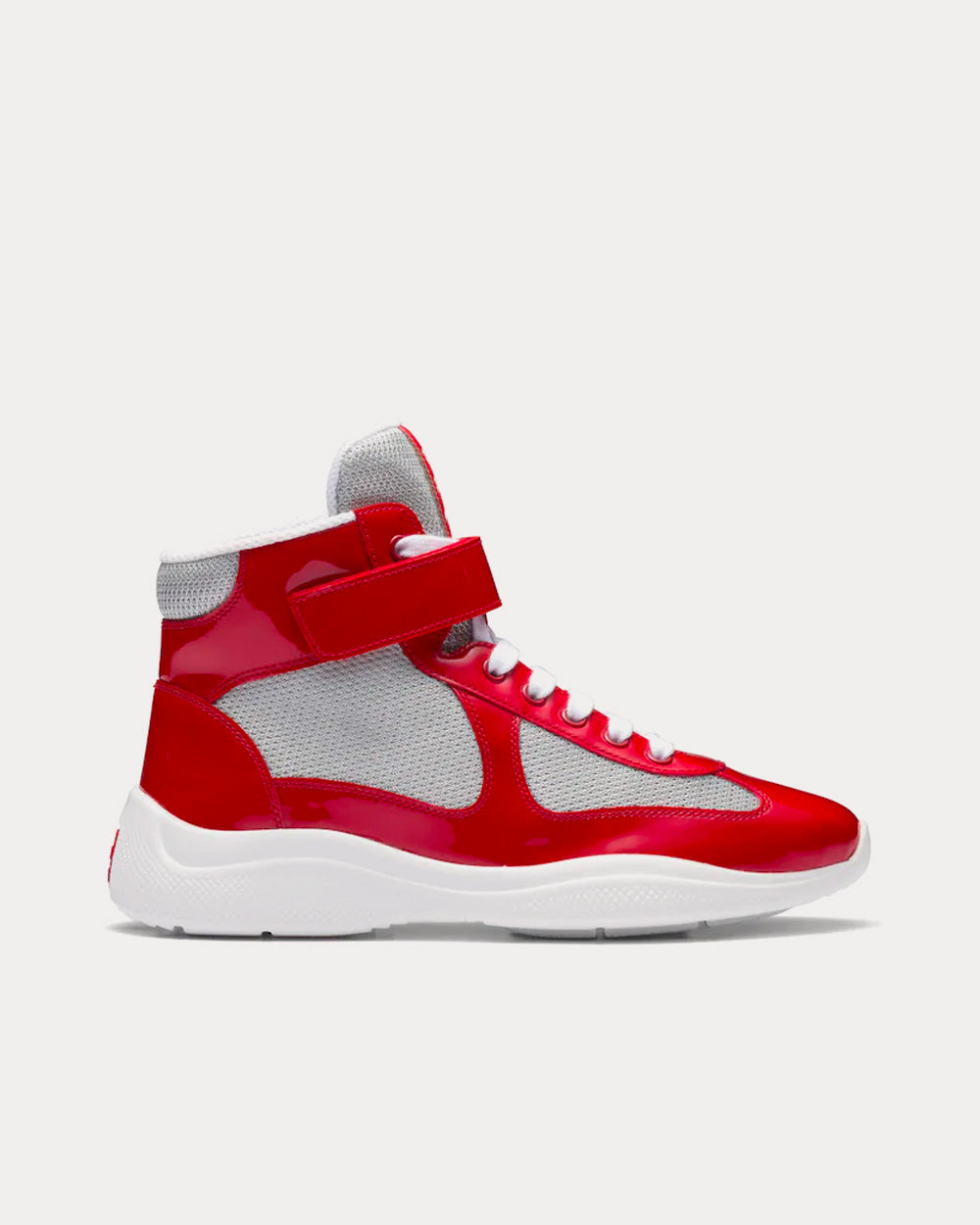 Prada America’s Cup Red High Top Sneakers - 1