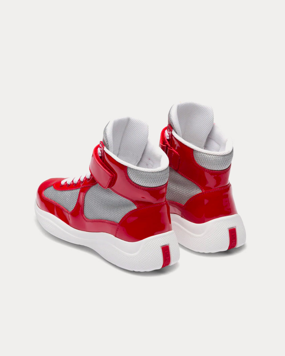 Prada America’s Cup Red High Top Sneakers - 3