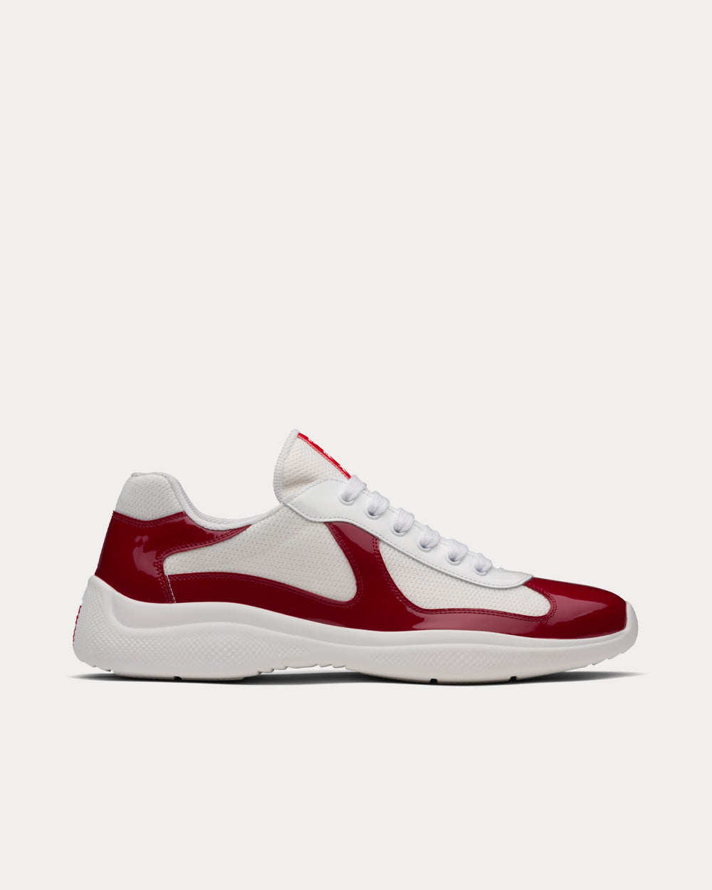 Prada America's Cup Ruby Red / White Low Top Sneakers - Sneak in Peace