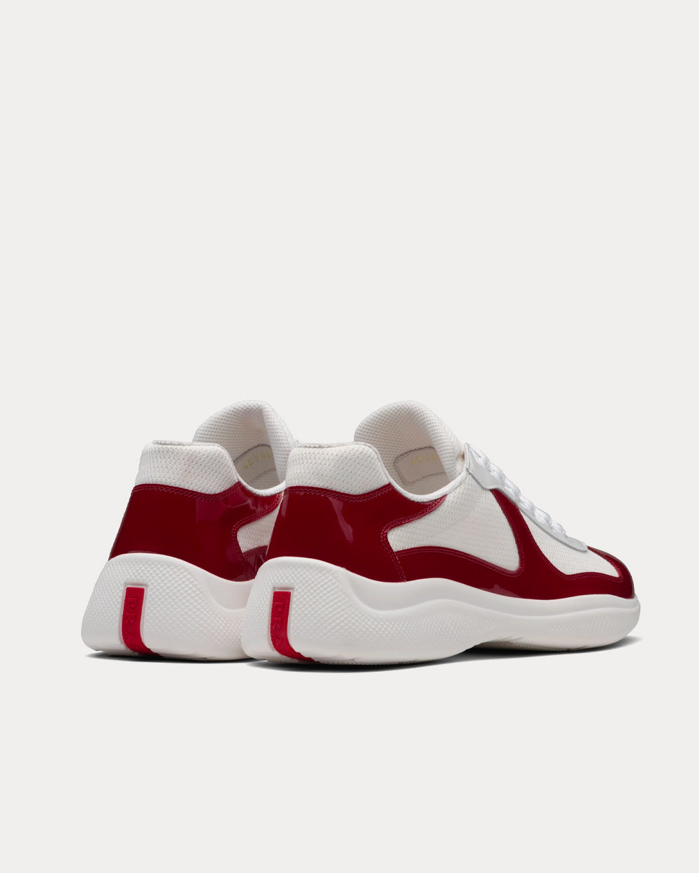 Prada America’s Cup Ruby Red / White Low Top Sneakers - 4