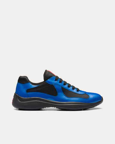 Prada America's Cup Cobalt Blue / Black Low Top Sneakers