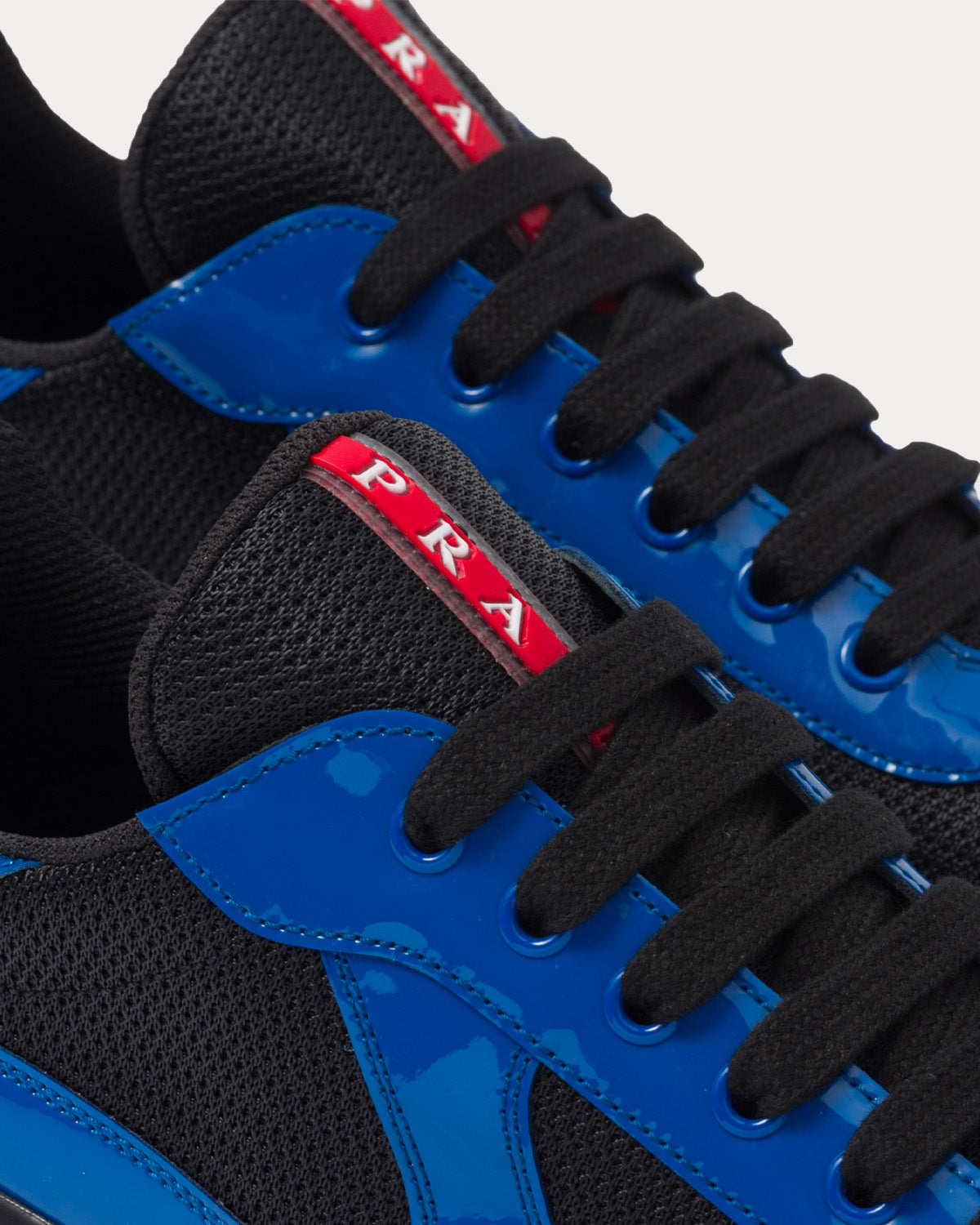 Prada America's Cup Cobalt Blue / Black Low Top Sneakers - 4