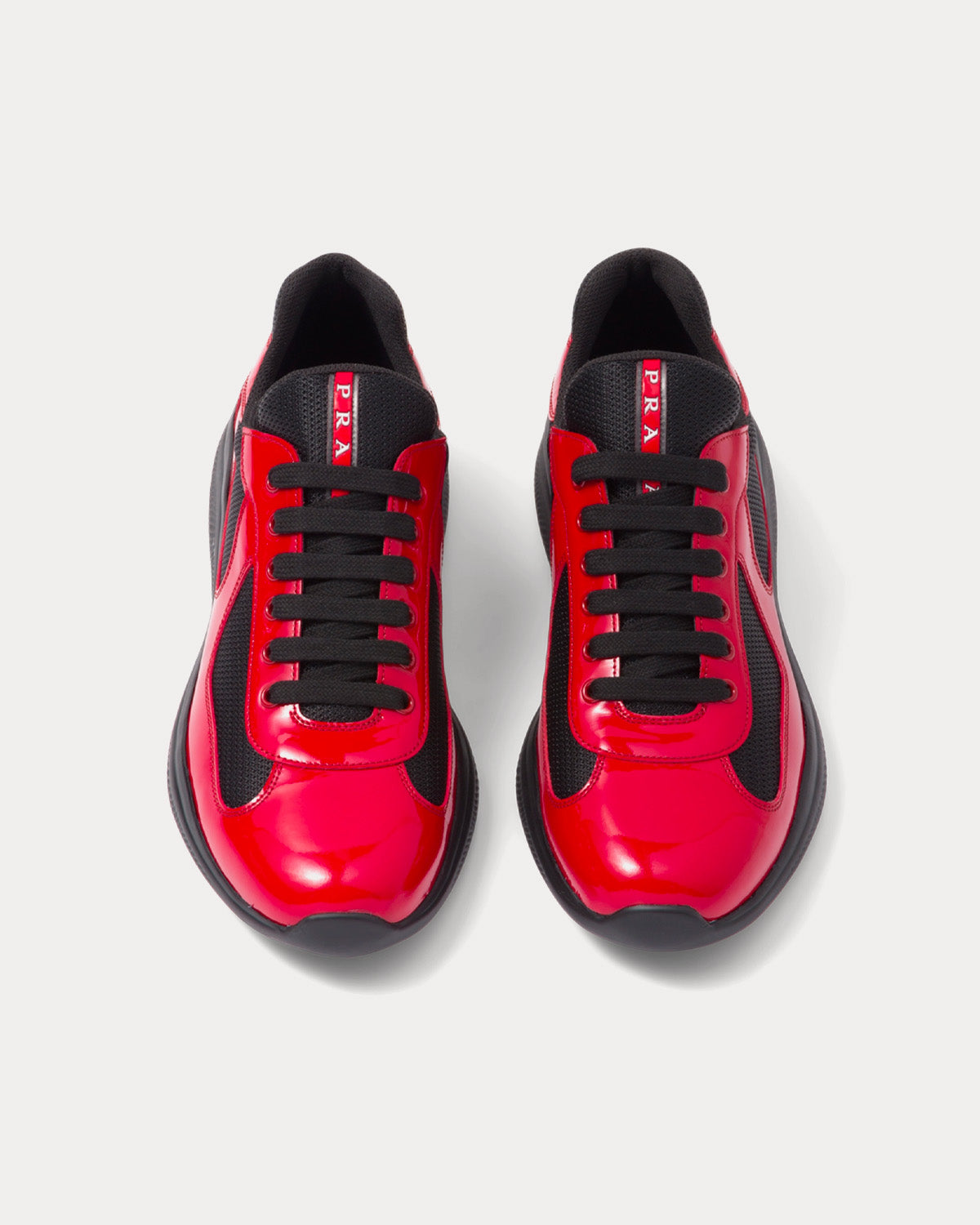 Prada red stripe shoes hotsell