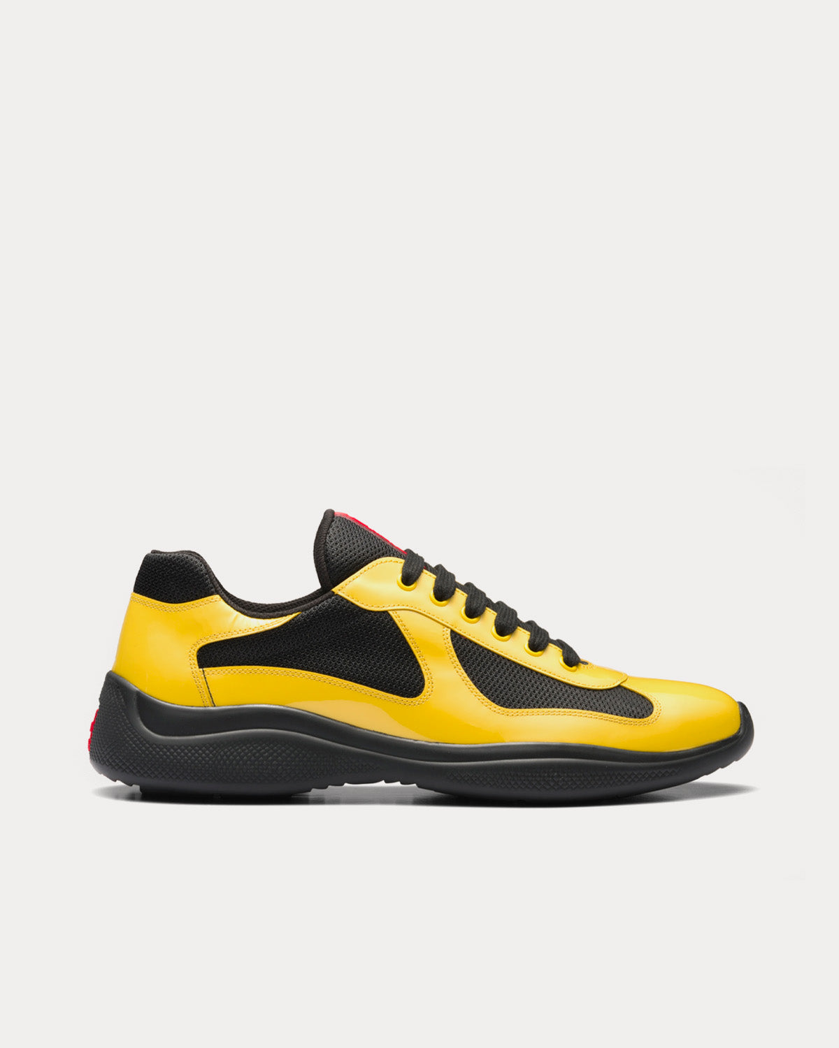 Prada America's Cup Sunny Yellow / Black Low Top Sneakers - 1