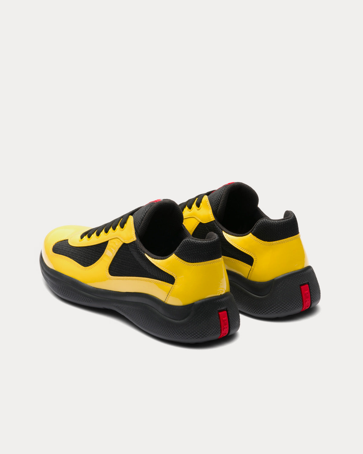 Prada America's Cup Sunny Yellow / Black Low Top Sneakers - 3