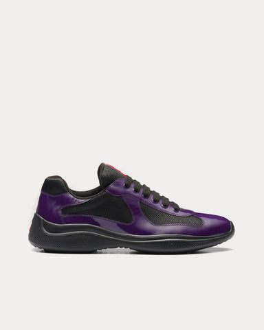 Prada America's Cup Violet / Black Low Top Sneakers