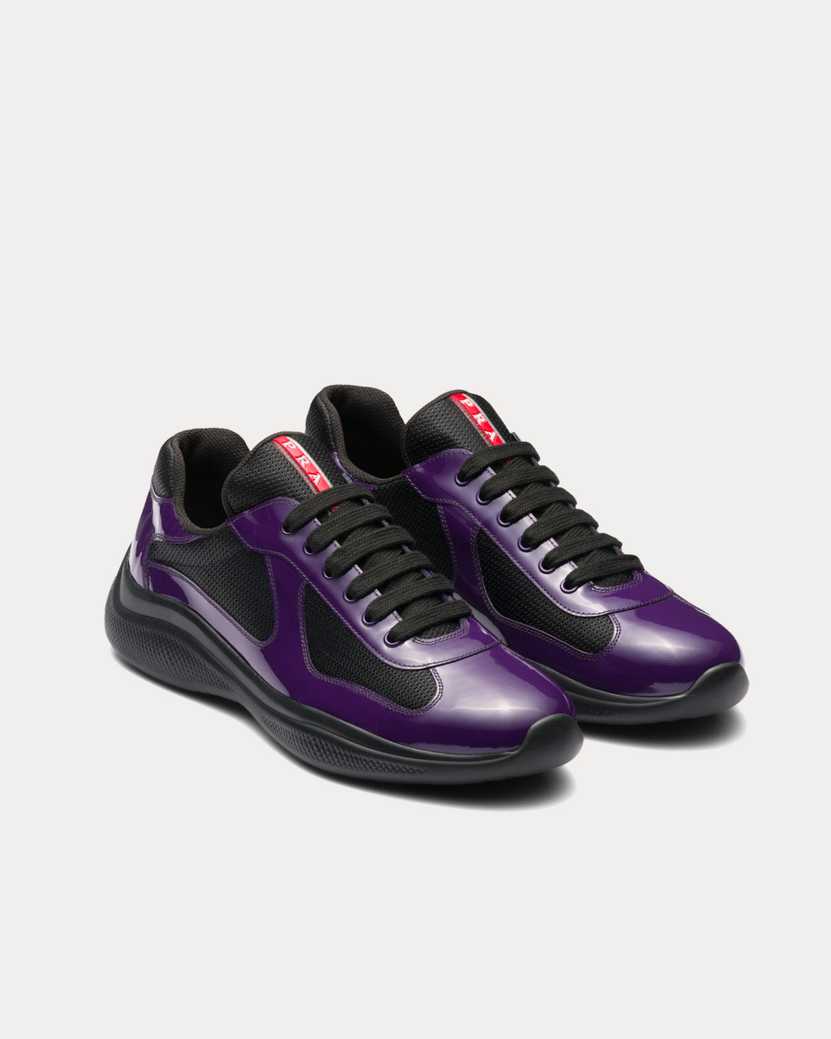 Prada America's Cup Violet / Black Low Top Sneakers - 2