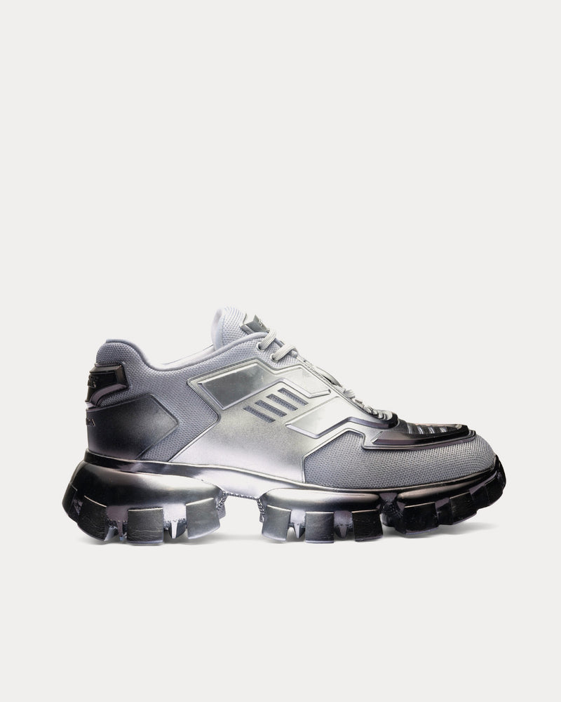 Prada Cloudbust Thunder Silver / Black Low Top Sneakers - 1