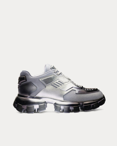 Prada Cloudbust Thunder Silver / Black Low Top Sneakers