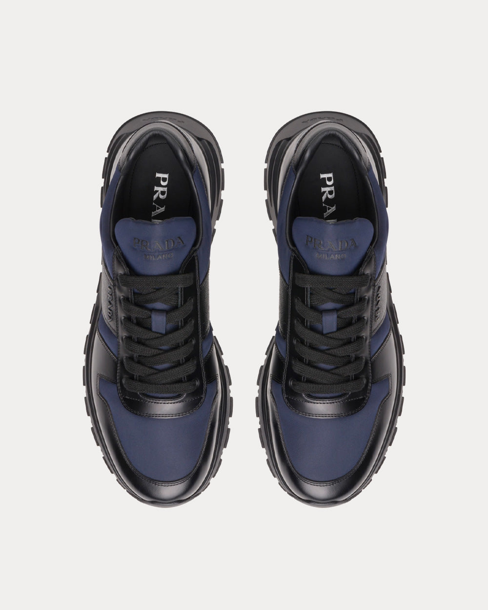 Prada PRAX 01 Black / Blue Low Top Sneakers - 2