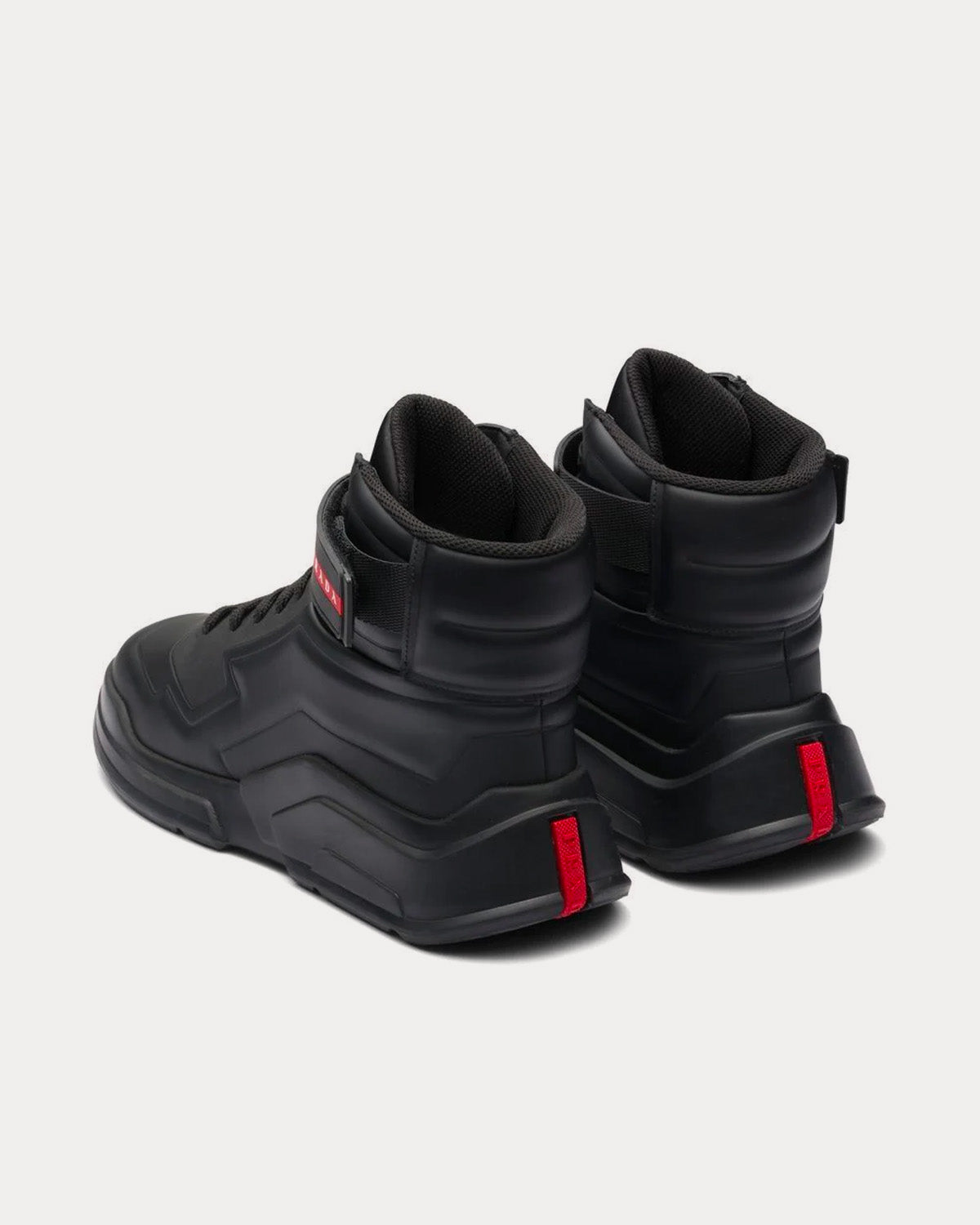 Prada Polarius Black High Top Sneakers - 3