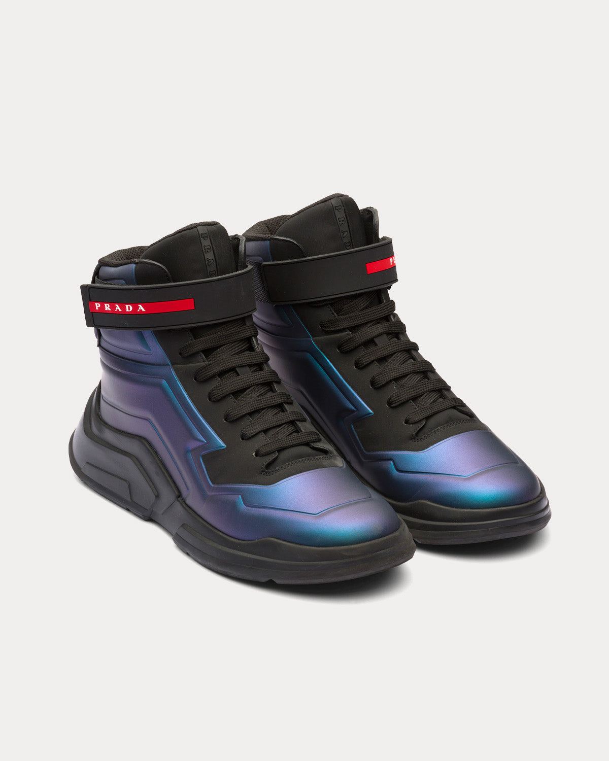 Mens high top prada sneakers best sale