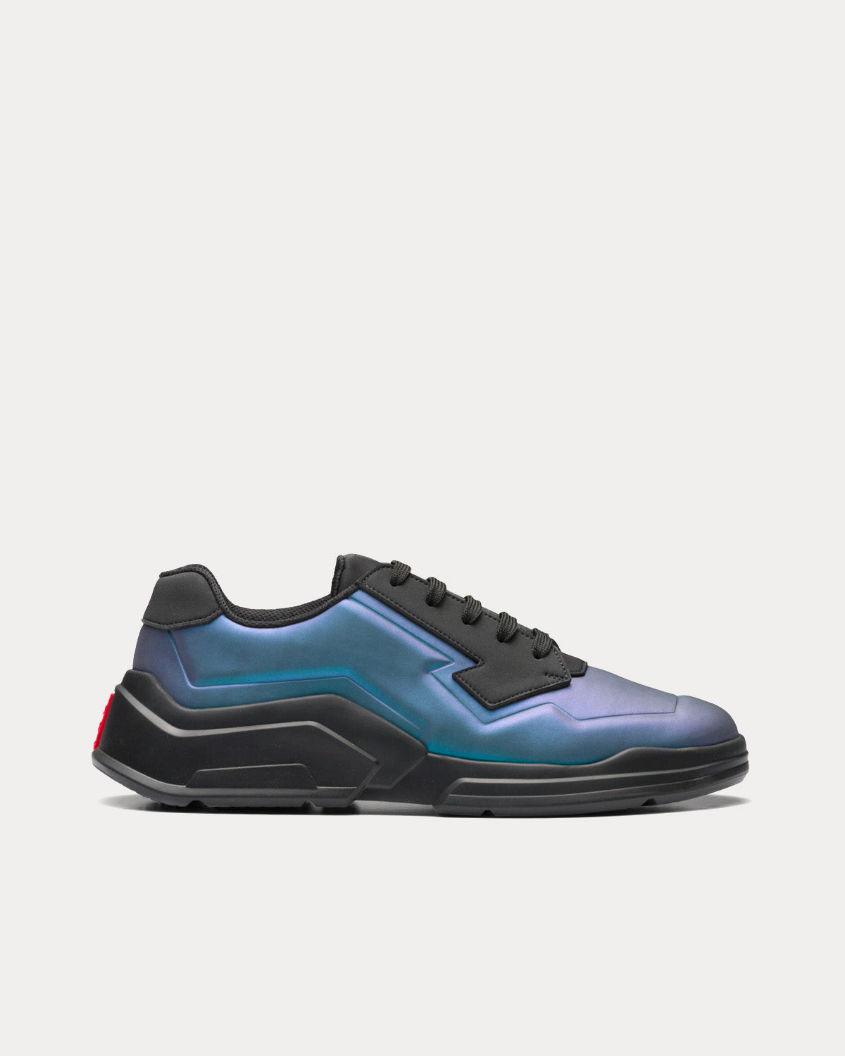 Prada Polarius Black / Iridescent Low Top Sneakers - 1