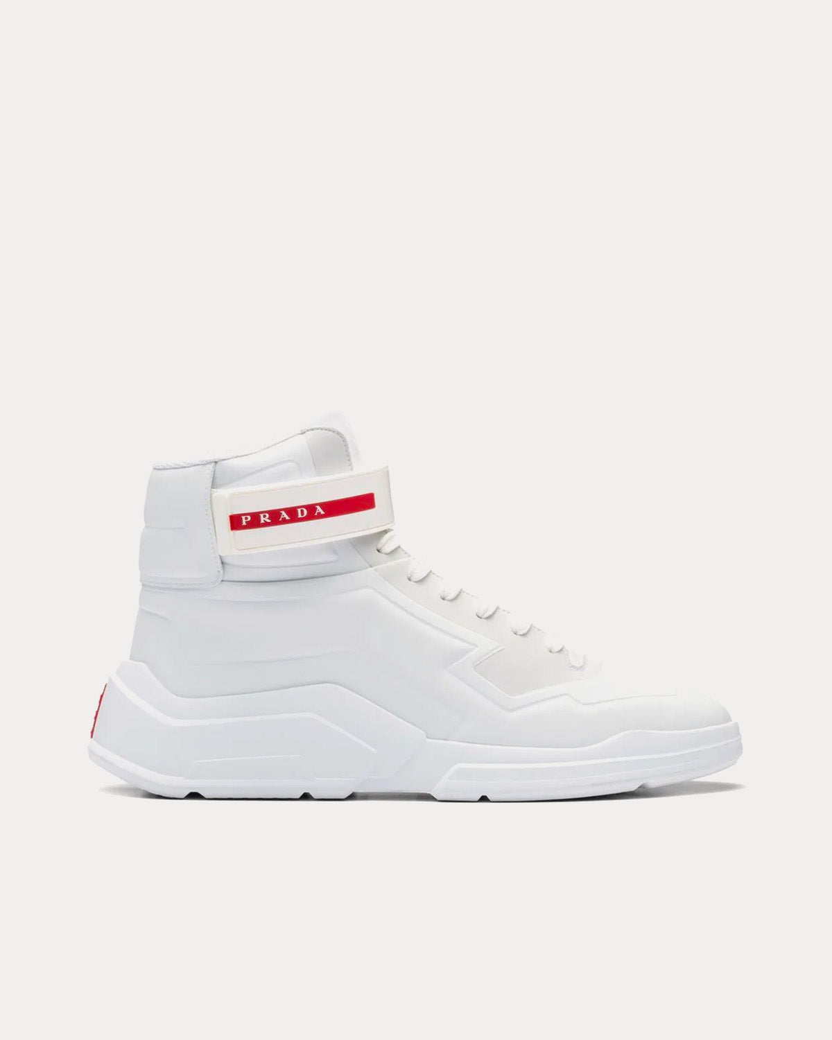 Prada Polarius White High Top Sneakers - 1