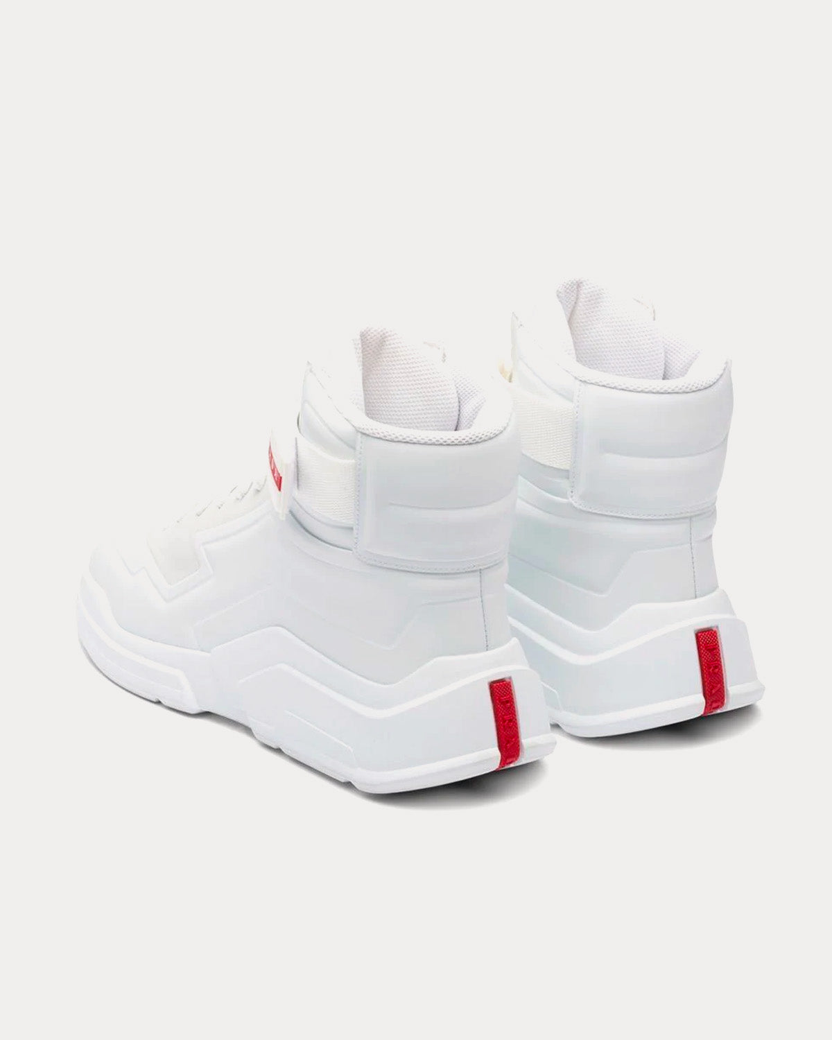 Prada Polarius White High Top Sneakers - 3