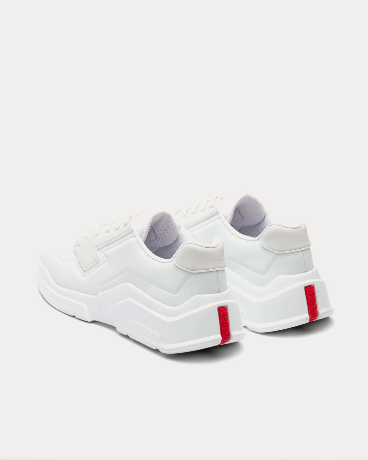 Prada Polarius White Low Top Sneakers - 3