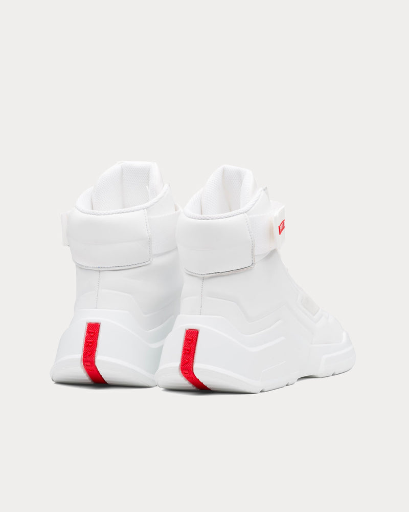 Prada Polarius 19 LR White Mid High Top Sneakers - 4