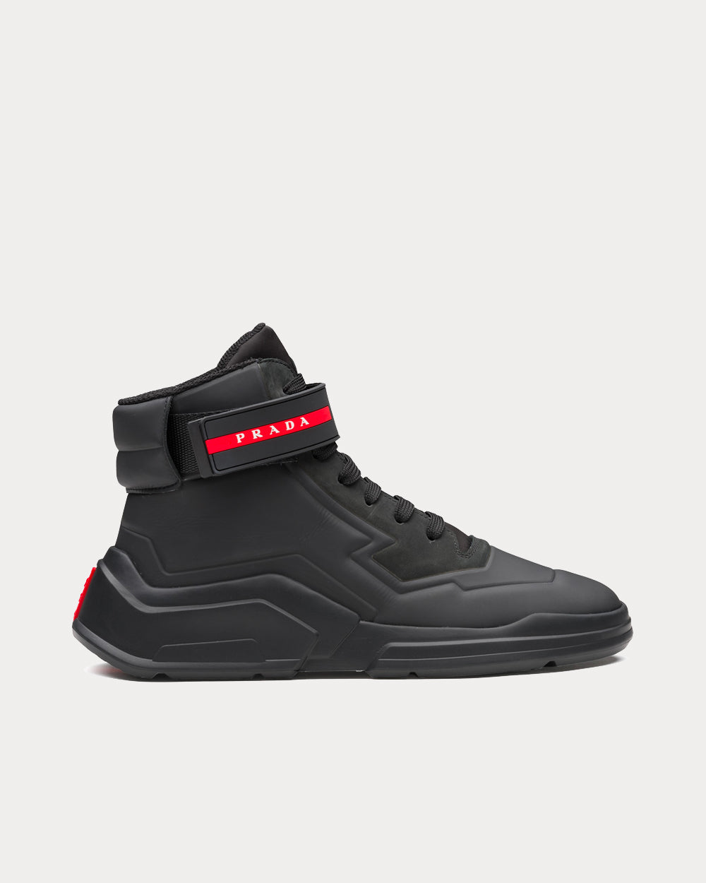 Prada Polarius 19 LR Black High Top Sneakers - 1