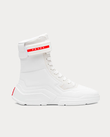 Prada Polarius 19 LR White High Top Sneakers