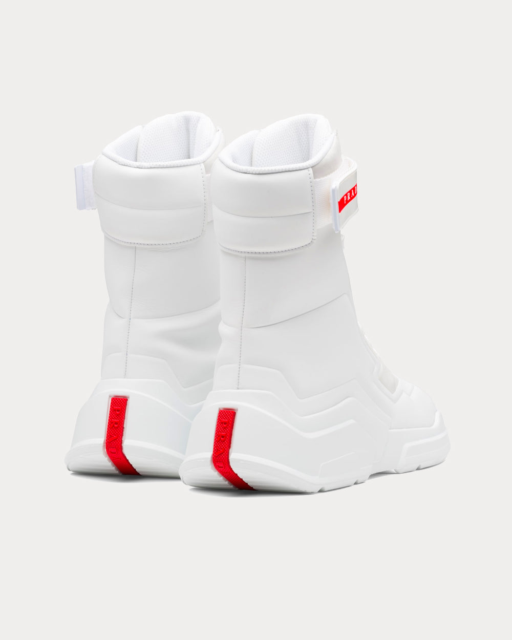 Prada Polarius 19 LR White High Top Sneakers - 4