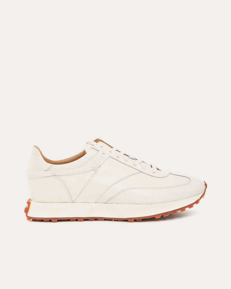 Rhude Croc Runner White Low Top Sneakers - 1