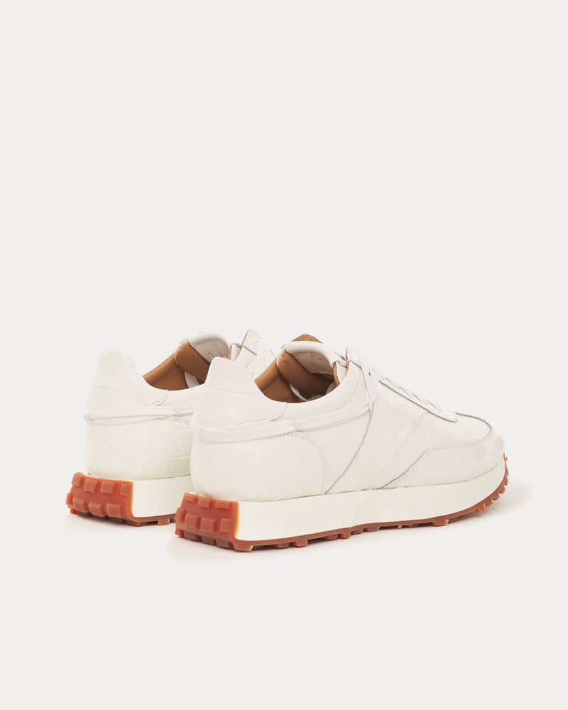 Rhude Croc Runner White Low Top Sneakers - 3