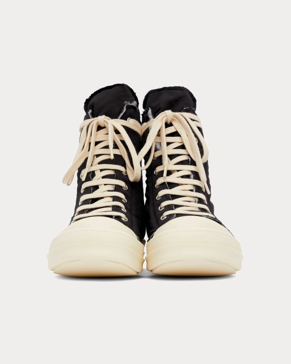 Rick Owens DRKSHDW Murray Black / Milk High Top Sneakers - 2