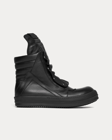 Rick Owens SWAMPGOD by End Geobasket Black High Top Sneakers