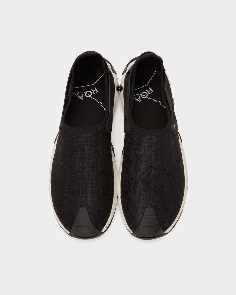 ROA Lhamu Black Slip On Sneakers - Sneak in Peace