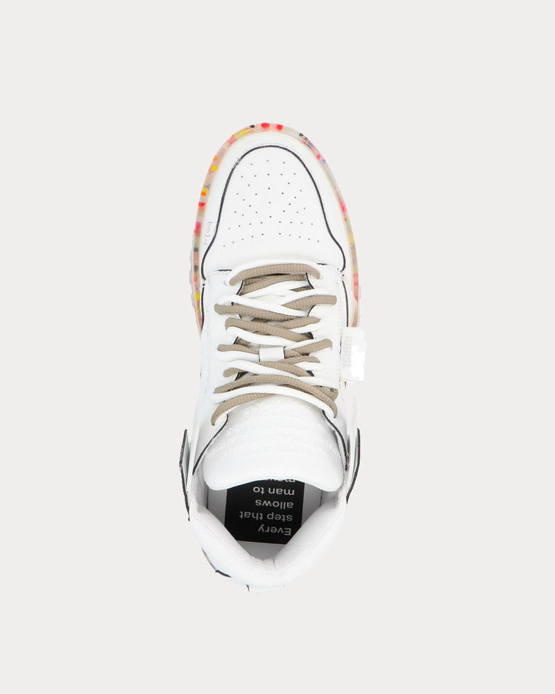 RBRSL Bold White / Multi High Top Sneakers - 2