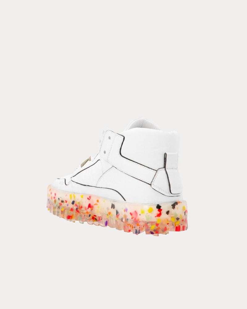 RBRSL Bold White / Multi High Top Sneakers - 3