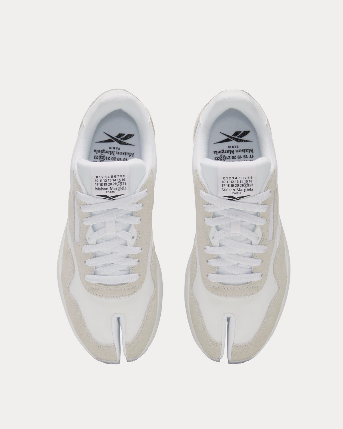 Reebok X Maison Margiela Project 0 CL Nylon Tabi White Low Top Sneakers - 2