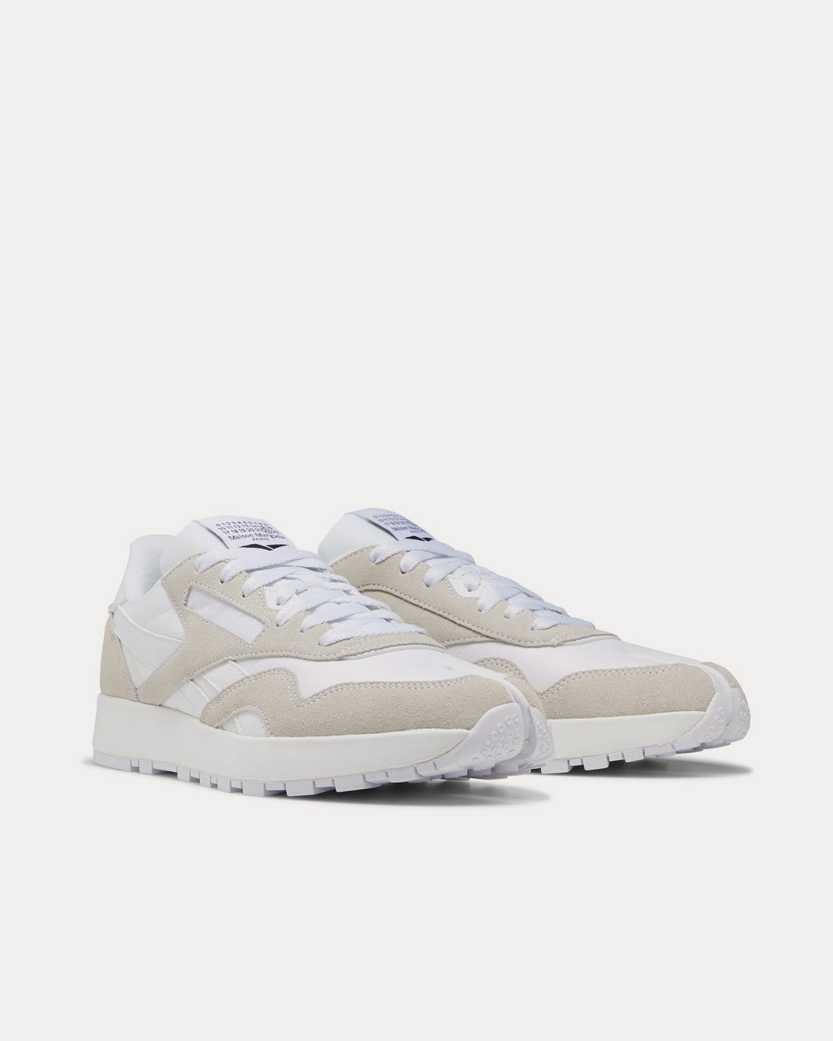 Reebok X Maison Margiela Project 0 CL Nylon Tabi White Low Top Sneakers - 3