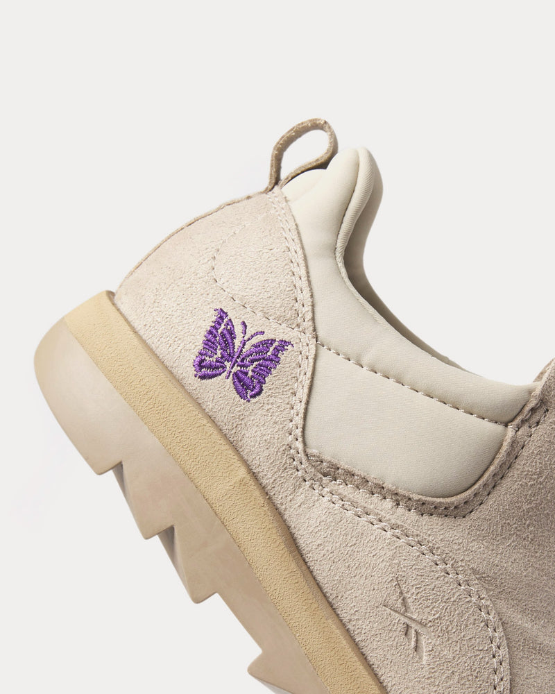 Reebok x Needles Beatnik Moc Modern Beige / Sand Beige / Extreme Purple Slip Ons - 2