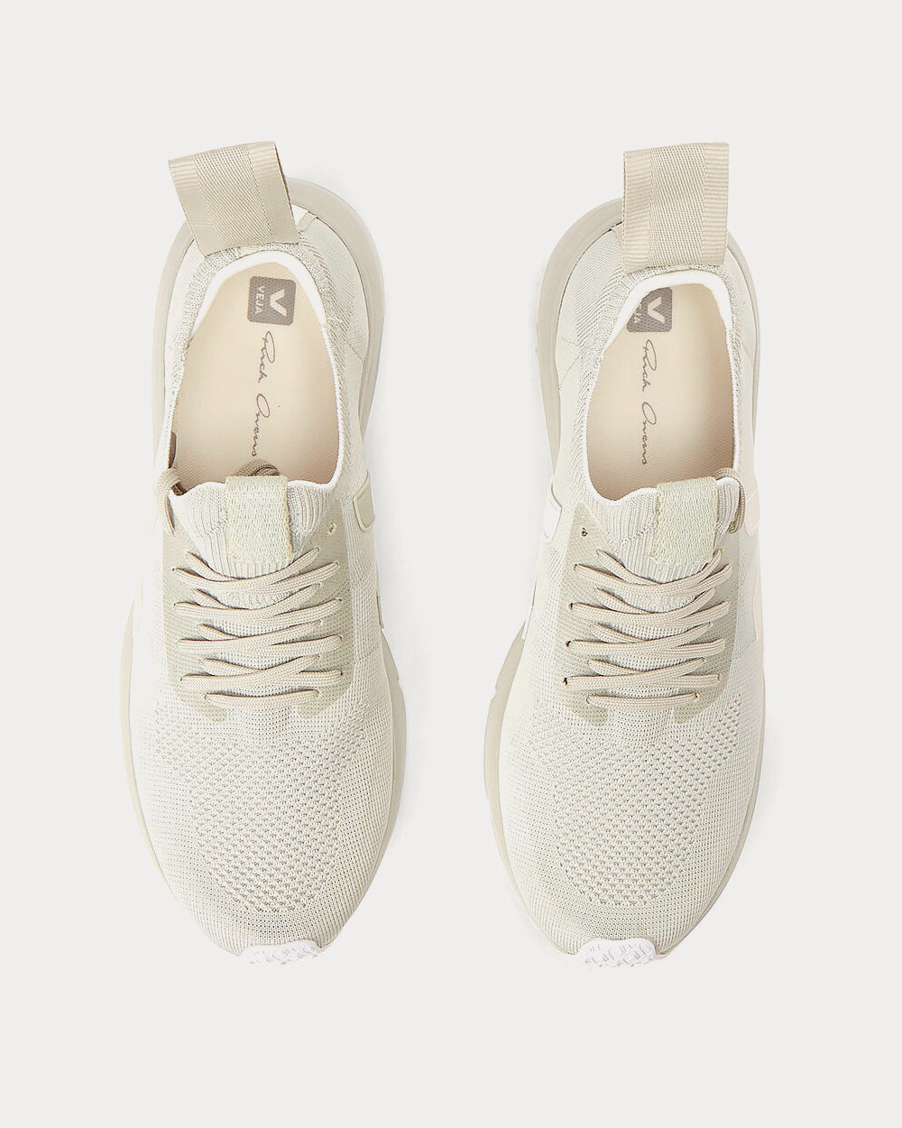 Veja x Rick Owens Runner Style 2 V-Knit Oyster Low Top Sneakers - 2