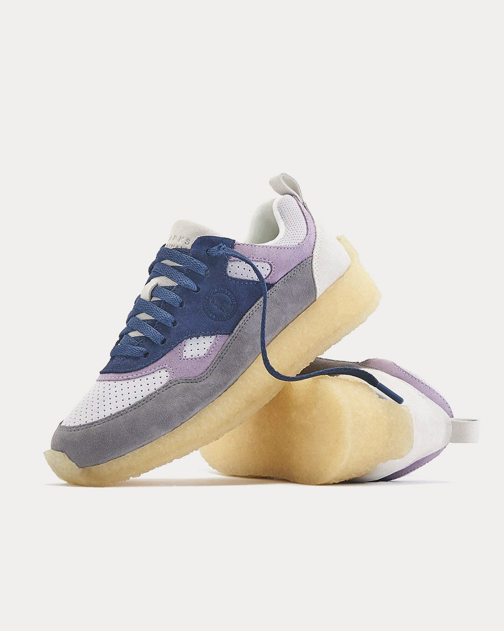 Clarks x Kith Lockhill Suede Purple Low Top Sneakers - 4