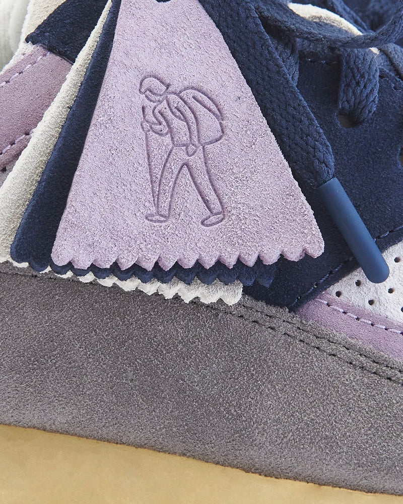 Clarks x Kith Lockhill Suede Purple Low Top Sneakers - 5