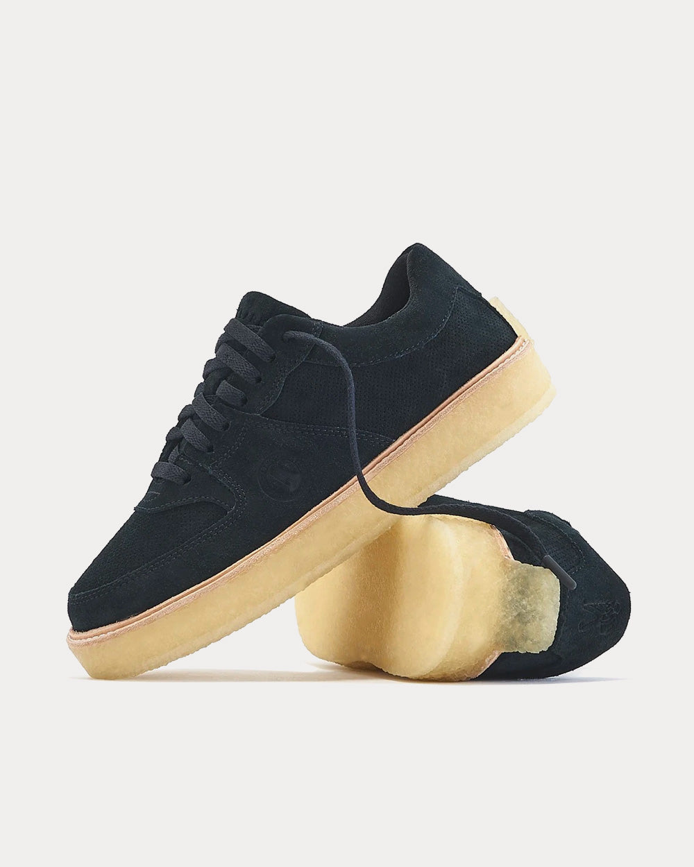 Clarks x Kith Sandford Suede Black Low Top Sneakers - 4