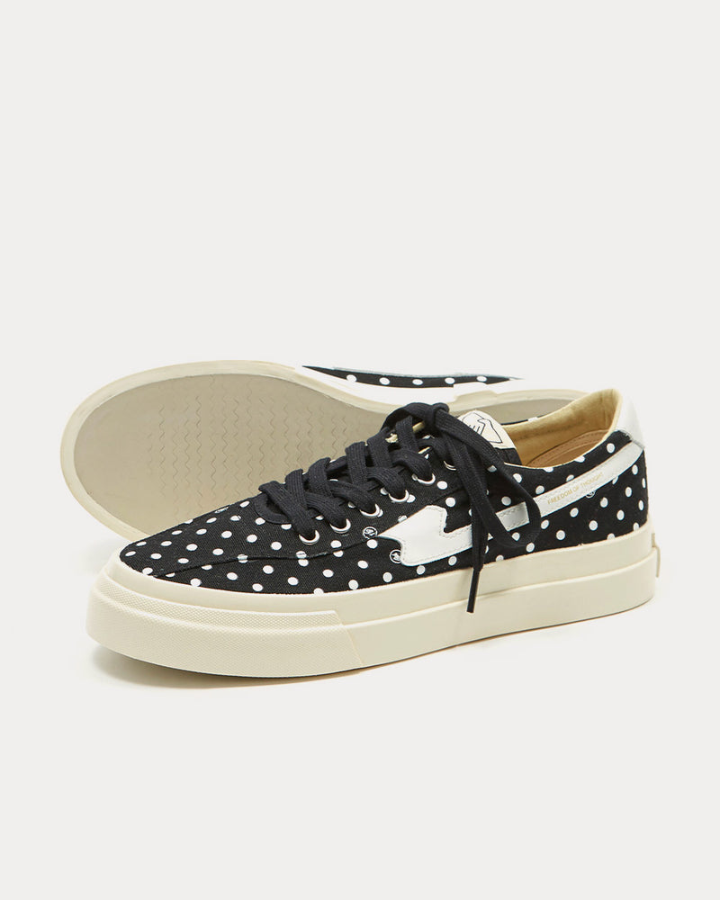 Stepney Workers Club x Goodhood Dellow S-Strike Polka Dot Print Black / White Low Top Sneakers - 3