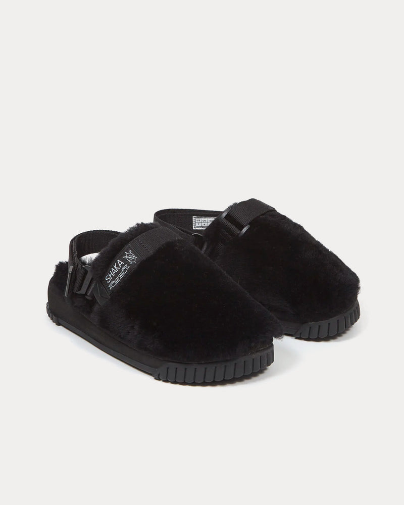 Shaka Snug Clog Mouton Black Slip Ons - 3