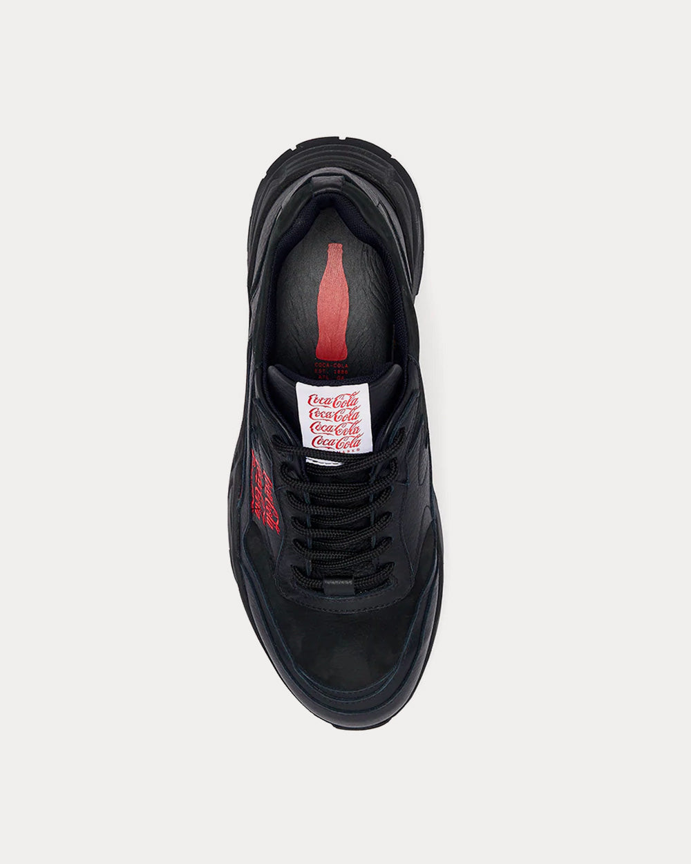 Soho Grit x Coca Cola Leather Black Low Top Sneakers - 2