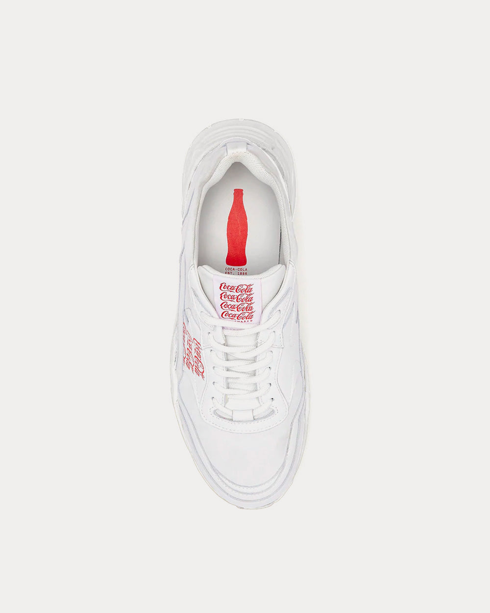 Soho Grit x Coca Cola Leather White Low Top Sneakers - 2