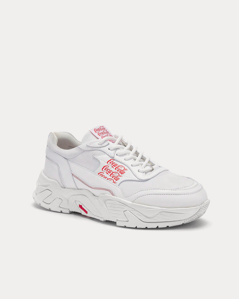 Soho Grit x Coca Cola Leather White Low Top Sneakers - 3