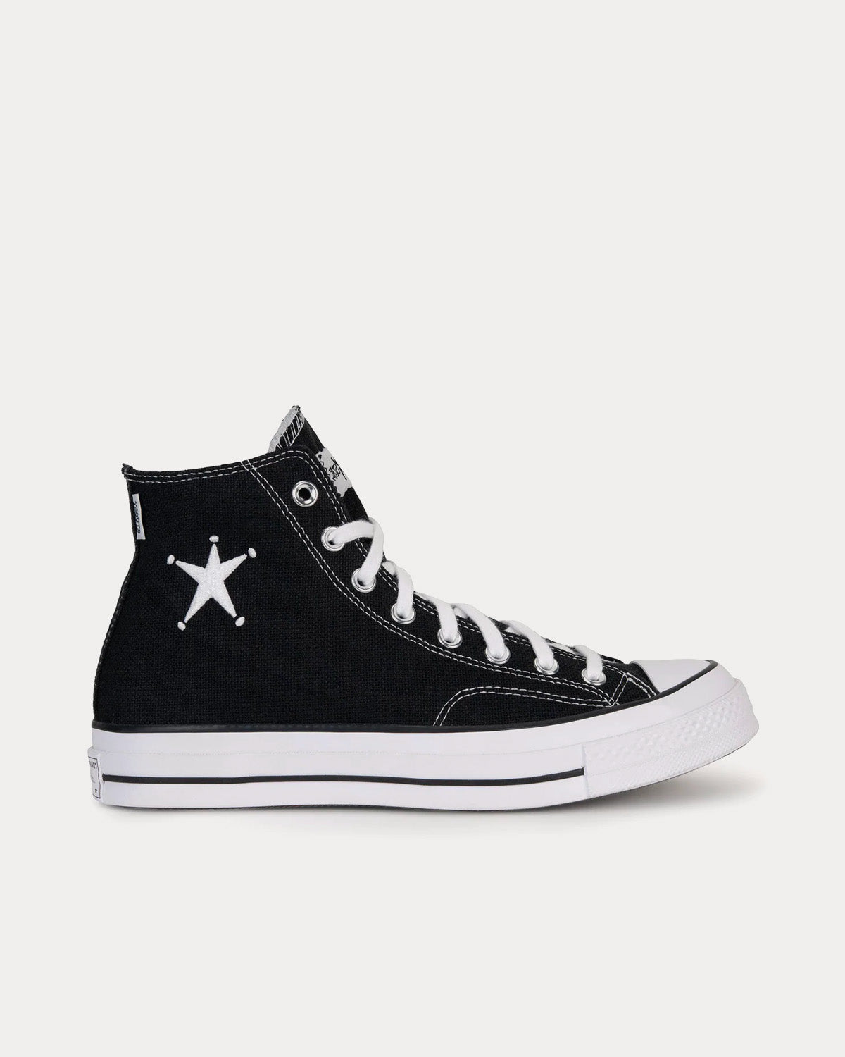 Converse x Stüssy Chuck 70 Black / White High Top Sneakers - Sneak ...