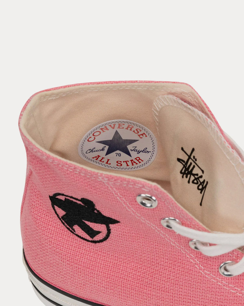 Converse x Stüssy Chuck 70 Hi Pink High Top Sneakers - 5