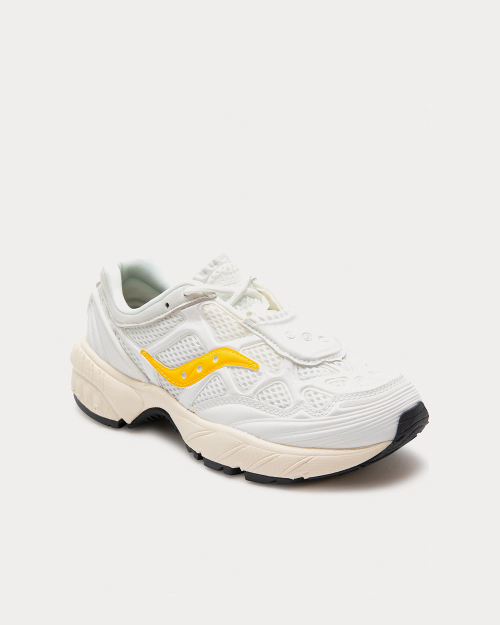 Saucony Grid Web White / Gold Low Top Sneakers - 2